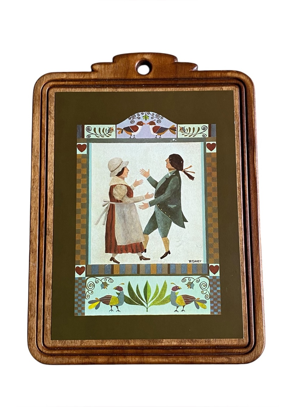 Vintage hand painted cottagecore kitchen farmhouse cottage love wooden plaque